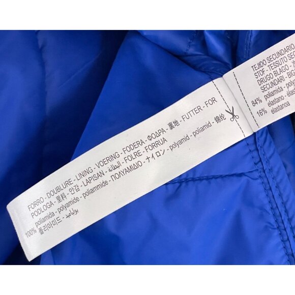 Oysho Womens Puffer Vest Medium M Blue Full Zip Wind Resistant 1672/332 NWT - Picture 14 of 16